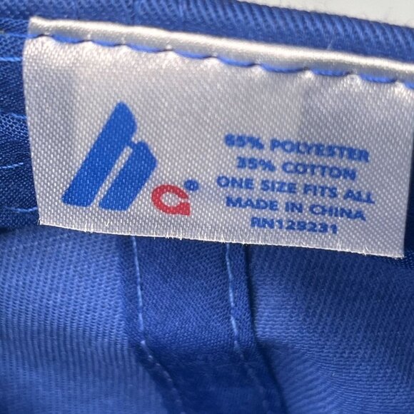 Honda West Cap Hat Adult Strap Back‎ Blue Adjustable White Embroidered Logo Mens - Picture 8 of 8